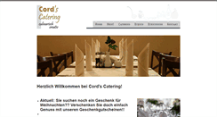 Desktop Screenshot of cordscatering.de