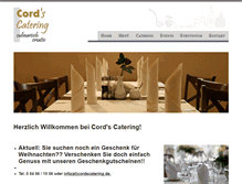Tablet Screenshot of cordscatering.de
